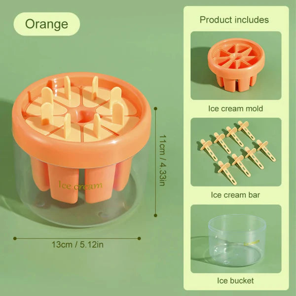 8 Grids Ice Cream Mold