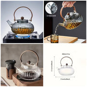 Heat Resistant Style Glass Teapot