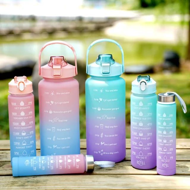3 Pcs Sports Water Bottle
